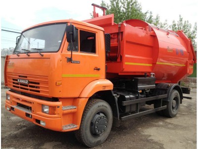 Мусоровоз КО-449-05 с боковой загрузкой на базе КАМАЗ-53605 (A5), 18,5 м³, 9120 кг
