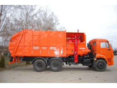 Мусоровоз МК-4453-09 (МКМ-44405) с боковой загрузкой на базе КАМАЗ-65111, 22 м³, 10815 кг